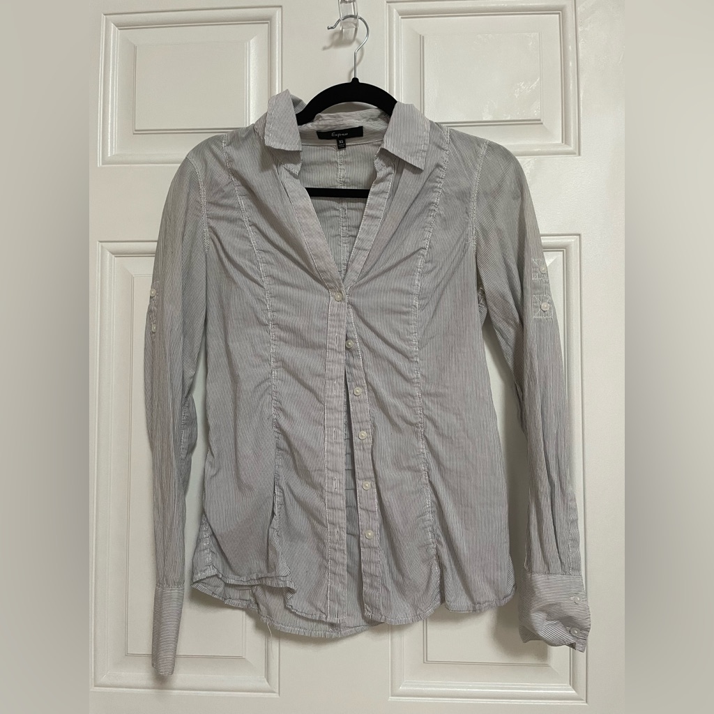 Striped Express Button Down